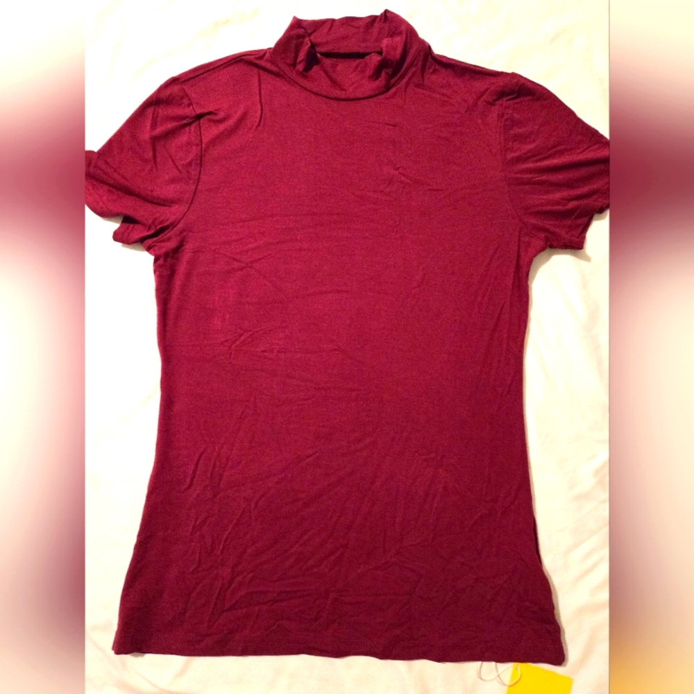 Short sleeve turtle neck